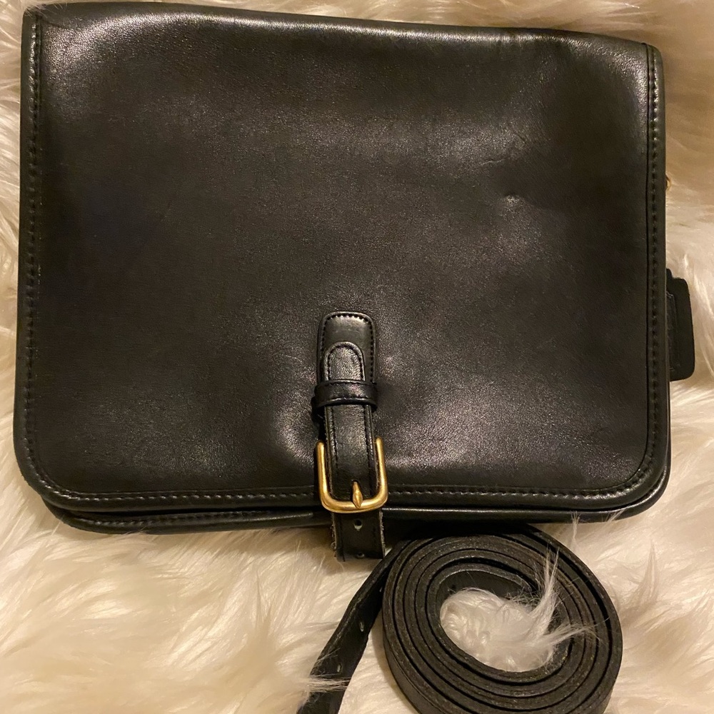 Vintage Coach Large Saddle Pouch